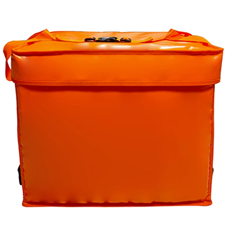 Food delivery bag with opening top cover suitable for the back seat of motorcycles, easy to transport