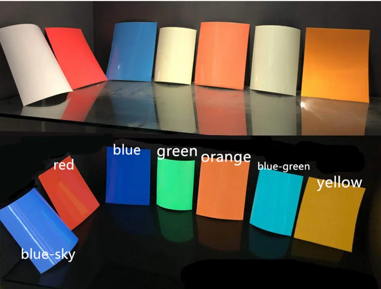 ПЭТ красочный светится в темноте виниловый рулон