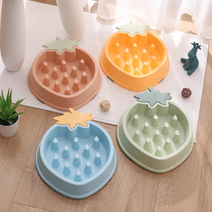 HOT SALE Anti Gulping Dogs Slow Bowl Feeder For Fast Eaters Fun Dog Bowl