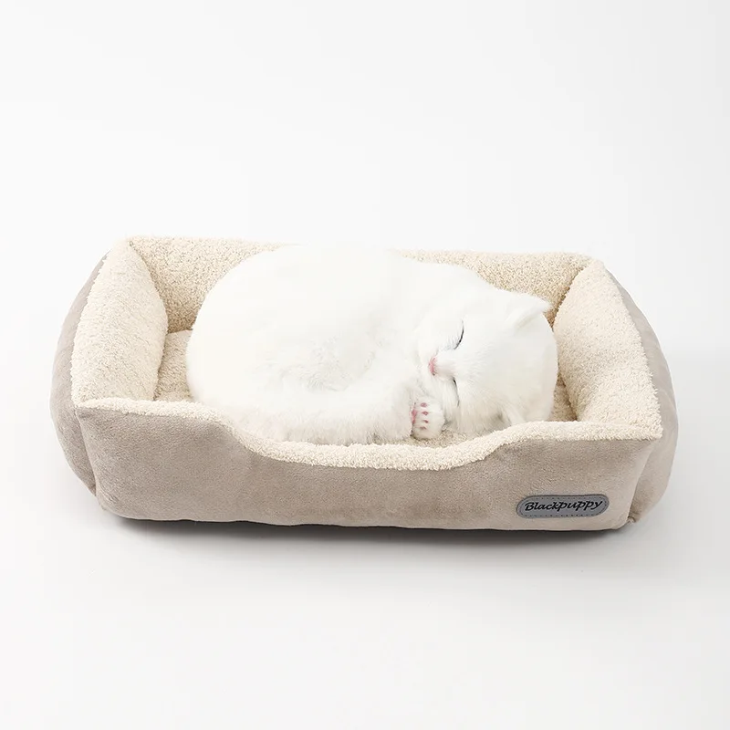 Comfortable And Soft High Quality 1.05kg Anti-Skid Mat Square Warm Calm Sleeping Safe Pet Nest Cat And Dog Mat Bed