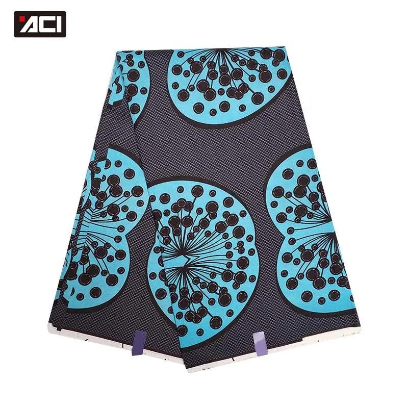 Африканская ткань с принтом ACI Batik, 6 ярдов/шт., модная ткань из Анкары, африканские восковые ткани, настоящие Африканские Восковые ткани из Анкары