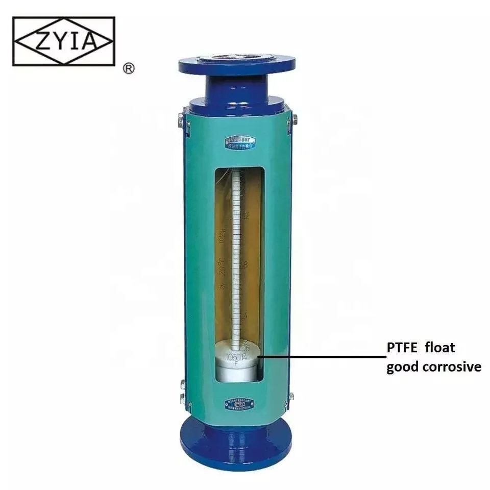 LZB-B series stainless steel flange type high temperature  glass tube rotameter  hot water flow meter