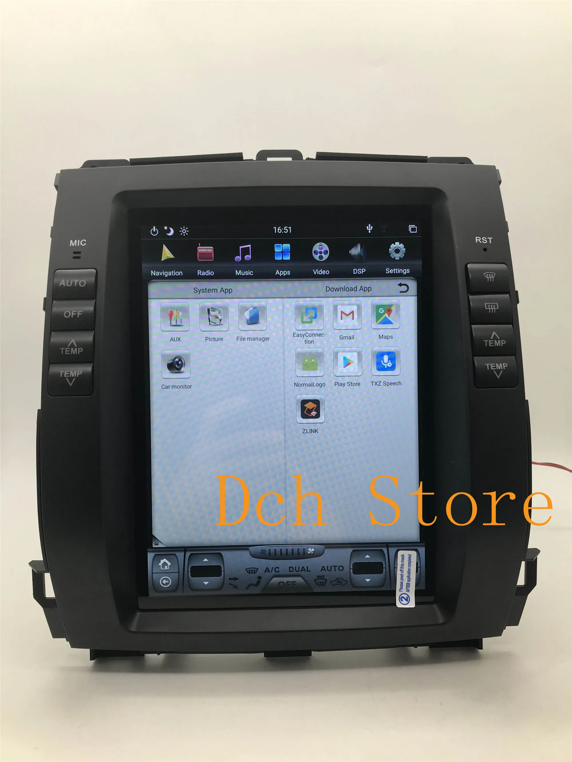 10 4 'android 9 0 автомобильный dvd-плеер для Prado 120 land cruiser 2002- 2009 LEXUS GX470 tesla style PX6 CARPLAY радио