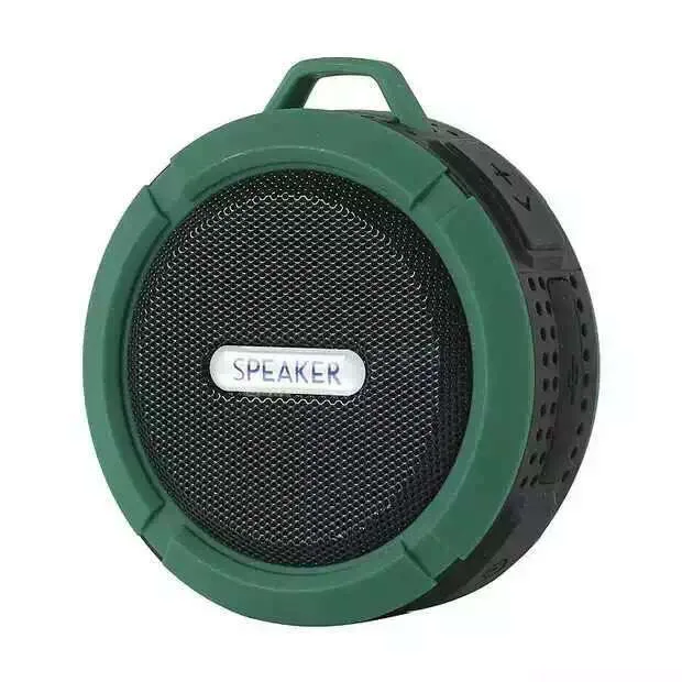 portable suction cup round keychain IPX4 waterproof bluetooth speaker