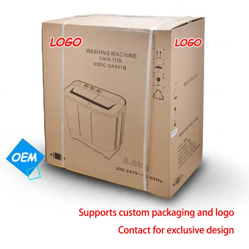 made in china 7KG wash + 4.5KG dehydration 11.5KG top loader twin tub washing machine for personal baby clothes