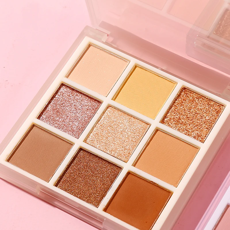 Vendor glitter eyeshadow palette cosmetics custom natural private label palette eye shadow