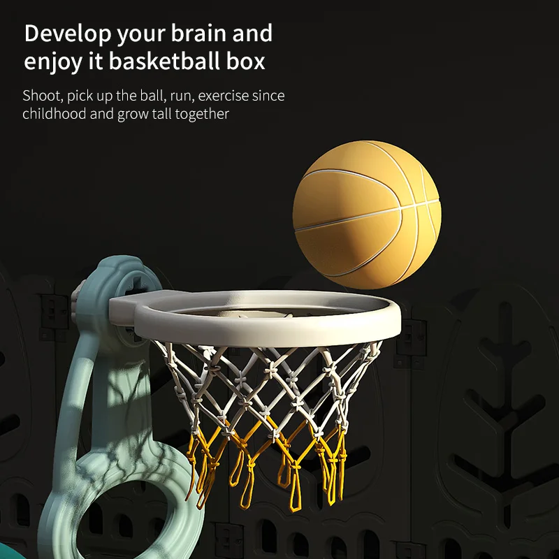 Hot Sale Indoor Set Baby Play Yard Swing Slide Combination With Story Machine Ball Pool