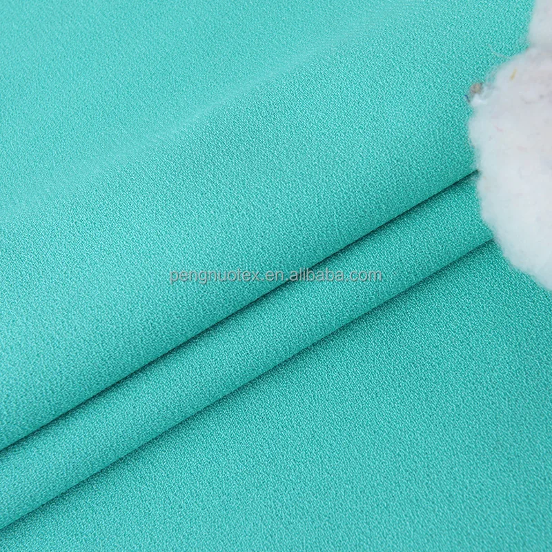 thick crepe fabric for dress/double korean heavy moss crepe voile fabric characteristics definition