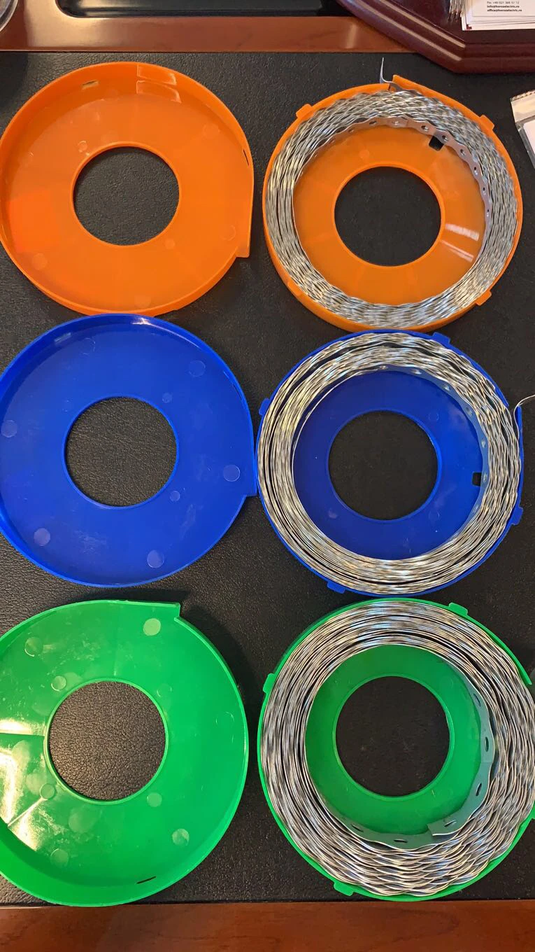 Electric line fitting Adjustable Stainless Steel Banding Strap-Plastic Coated Type