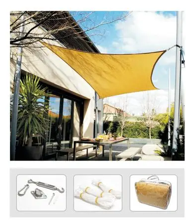 100% натуральный HDPE уличный солнцезащитный парус