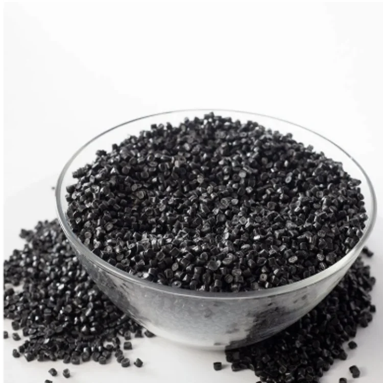 Plastic Raw Material Black Polyvinyl Chloride PVC Granules For Cables Shoes soles