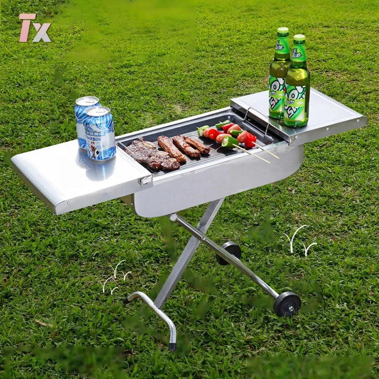 Outdoor Camping Barbecue Folding Portable Charcoal Bbq Grill