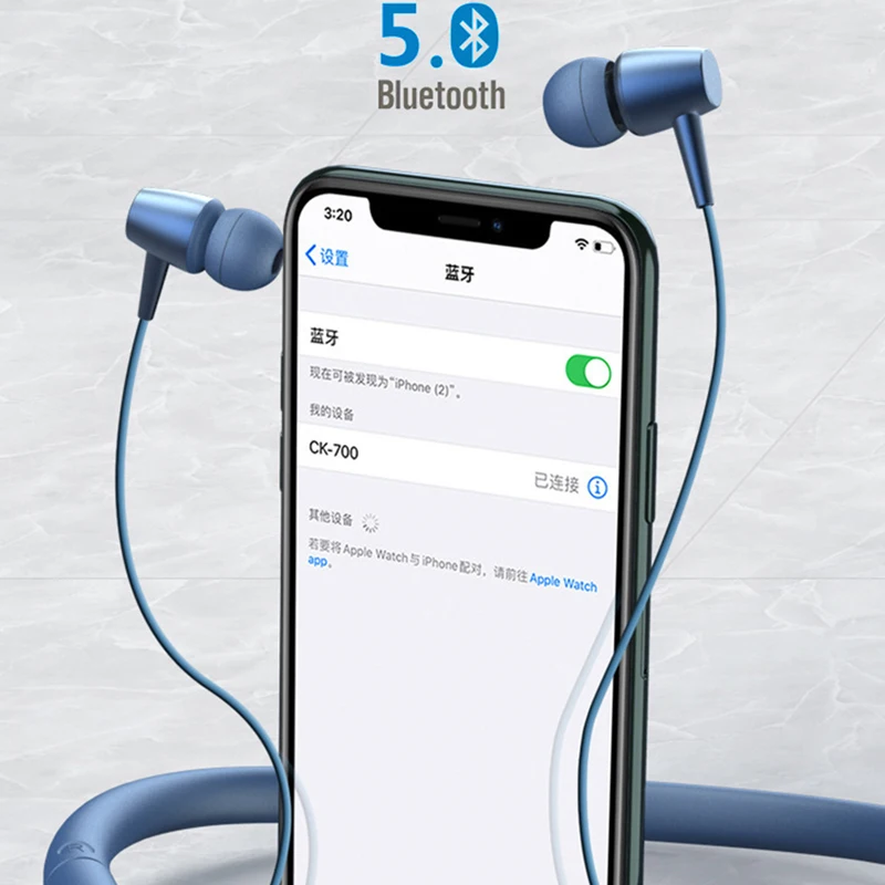 G06 neck-mounted sports headset Mp3 stereo subwoofer in-ear headset TF card bt earbuds wireless hifi audio headset