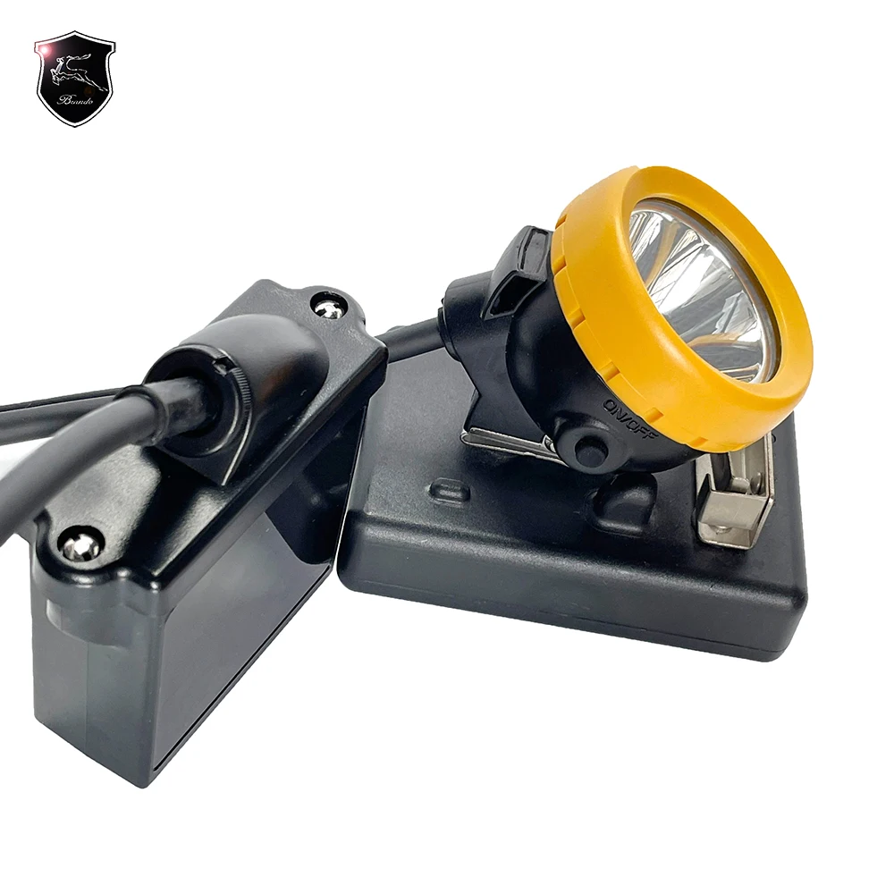 6.6Ah Cord Miner Safety Hard Hat Lamp Explosion Proof Ip67 Waterproof Coal Mining Cap Lamp 12000lux Kl5m