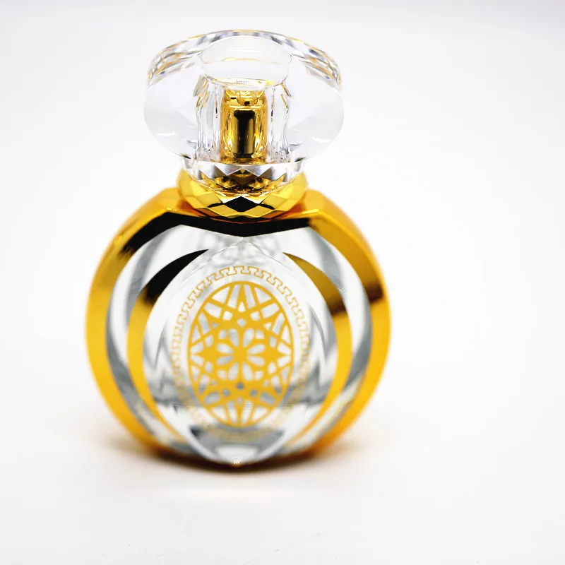 New Design Empty UV Printing Attar Glass Bottle Arabic Oud Oil Perfume Bottles