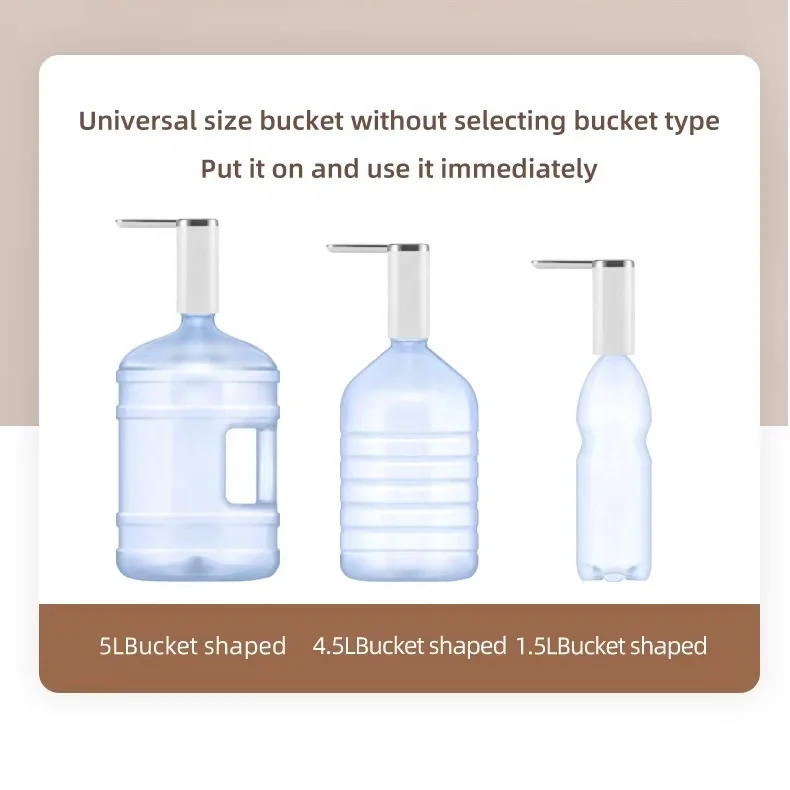 Kitchen Pump Fast Semi Circulating Electric Automatic  Detachable Tube Portable USB Operated 5 Gallon Electric Water Dispenser