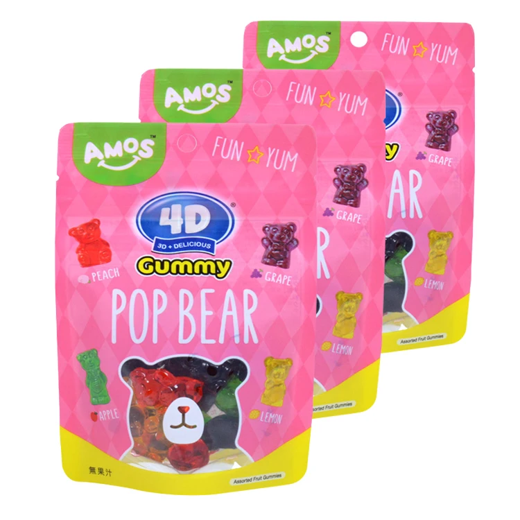 Amos Wholesale Custom Candy Making Crispy Candy Gummy Candies OEM Candy