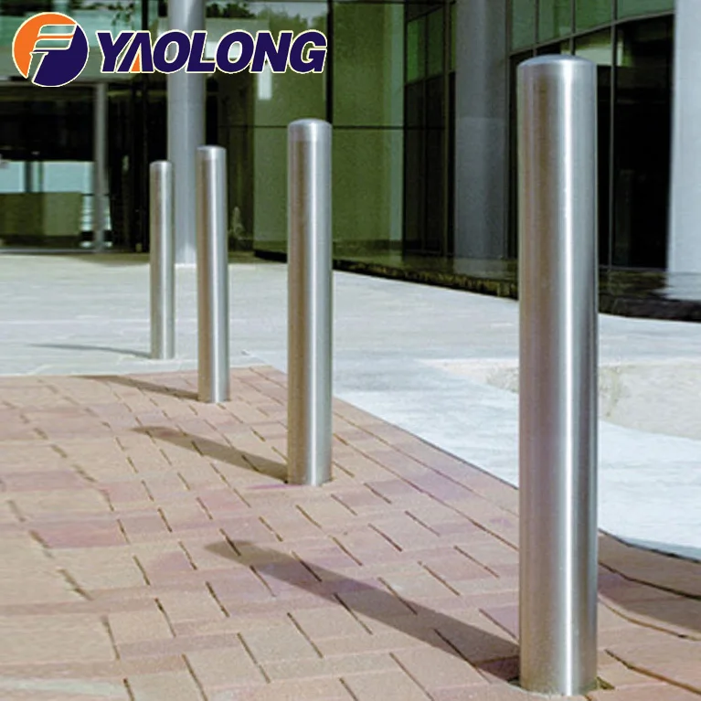 stainless steel traffic types of bollard for roadway safety