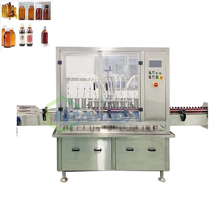 Automatic Rotary Type Syrup Bottle Bottling Filling Capping Machine