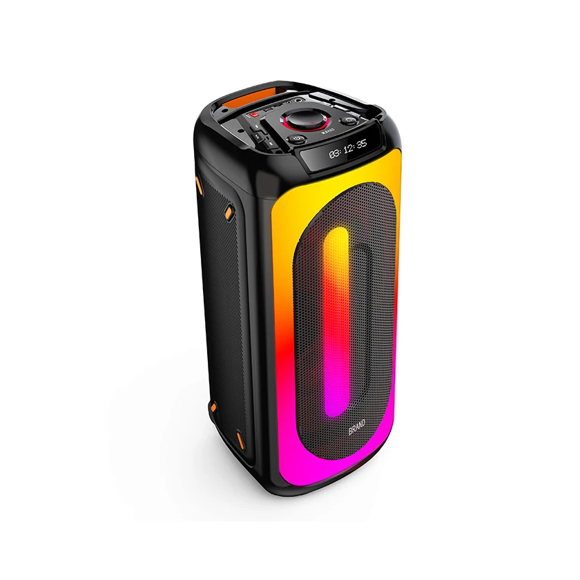 DJ Karaoke KTV Speakers Dual 8 Inch Subwoofers Rechargeable Professional Sound parlantes Portable PartyBOX Party speaker