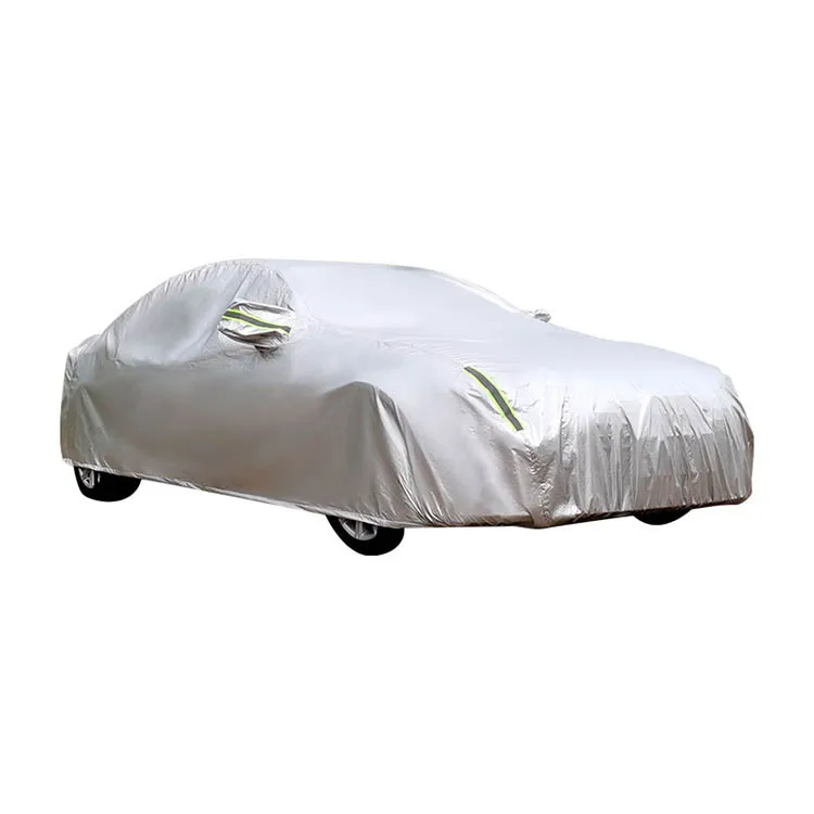 Heavy Duty All Weather 400d Oxford Cloth Outdoor Sun Protection Windproof Fit Sedan Car Dust Cover