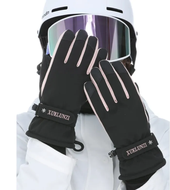winter outdoor warm women Waterproof Cycling Skiing Snowboarding Sports hand glove Full Finger Keep Warm Screentouch gloves