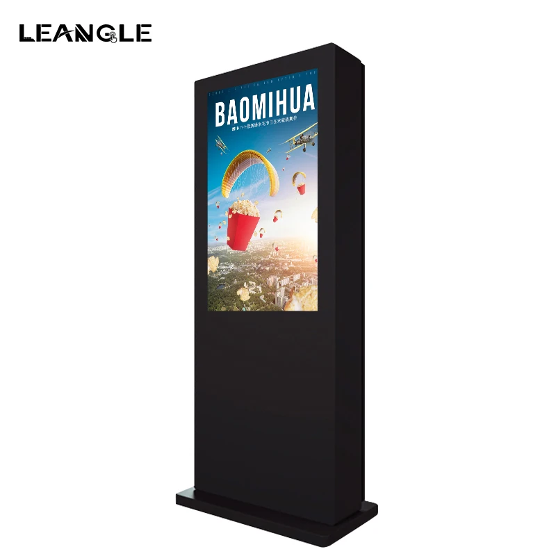 55 65 inch outdoor standing or wall mounted digital signage kiosk FHD advertising LCD display smart rental