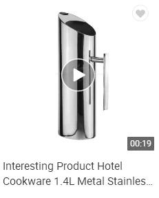 Modern Stainless Steel Water Pitcher Ice Tea Jug With Ice Guard Straight Pot Water/Juice/Beer/Coffee Pitcher for Restaurant/Home