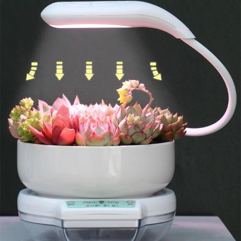 
Home plant indoor smart garden full spectrum hydroponics system vertical 11w table lamp led grow lights 