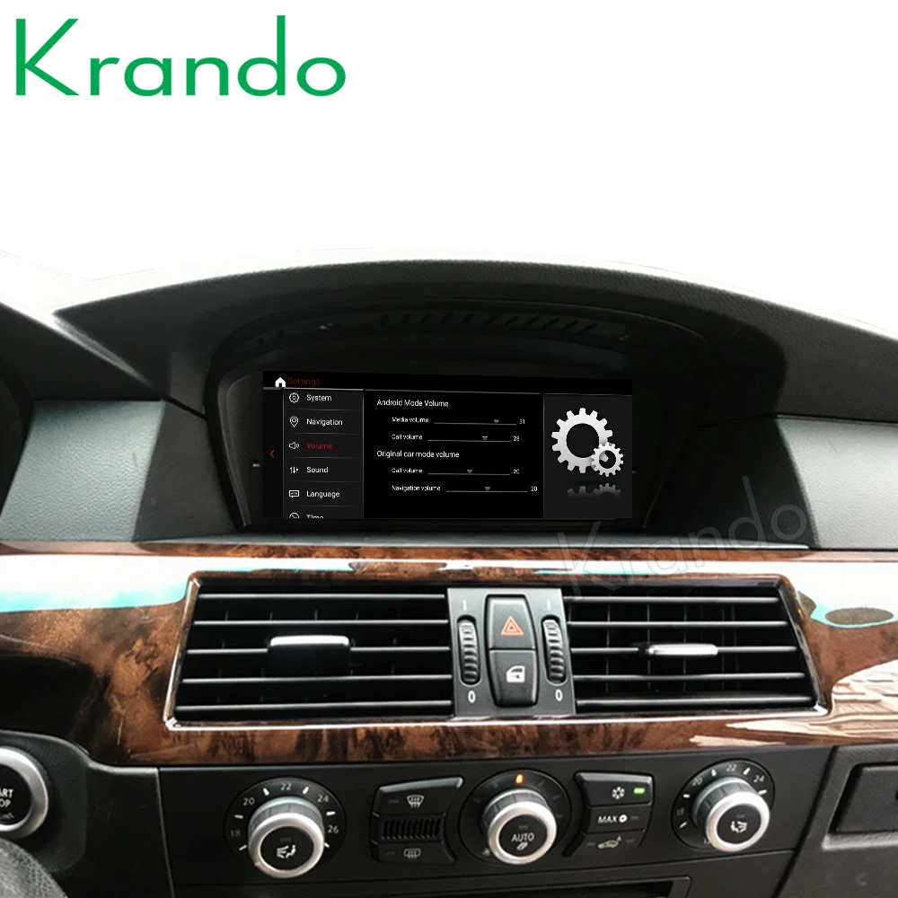 Krando Android head unit  Car Navigation for BMW 5 Series E60 BMW 3 Series E90 2005-2012 Autoraio multimedia player wireless GPS