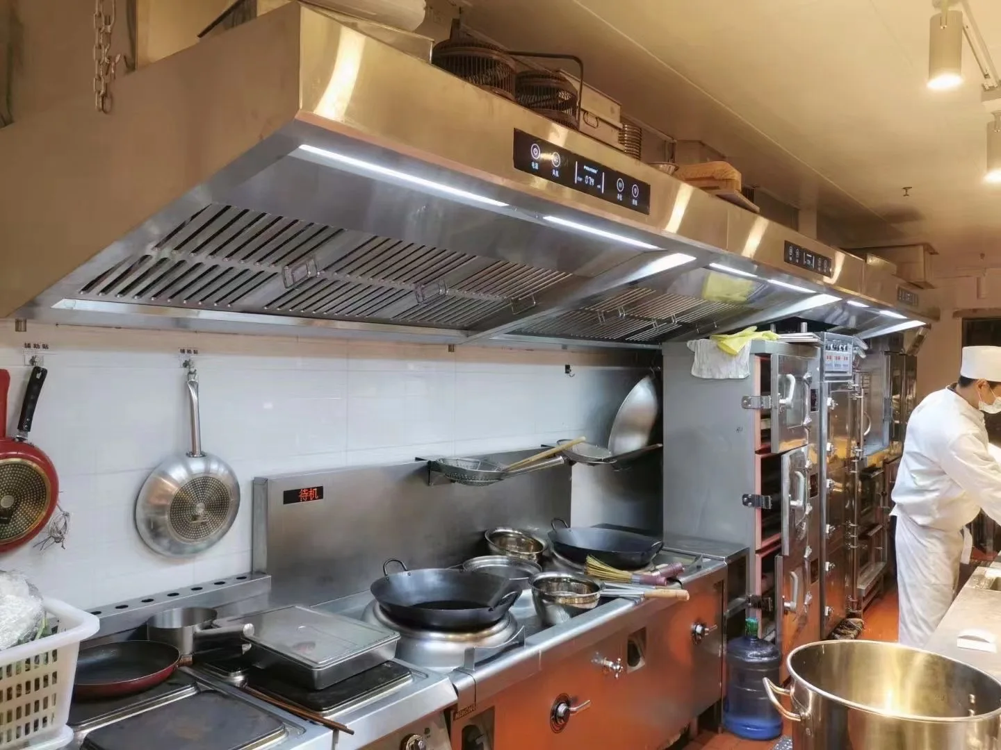 Commercial cooking equipment smoking pipe filter range hood vent filter with ESP electrostatic precipitator