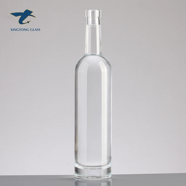 flink  flat round pure gin whisky brandy vodka liquor spirit bottle 350ml 750 ml screw cap