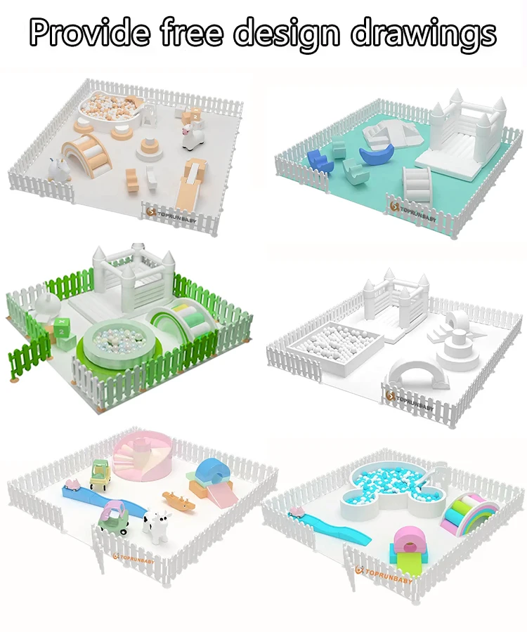 Party Rentals Animal Hoppers Ball Pit Bounce House Portable Mobile White Toddler Kids Soft Play Equipment Indoor Playground