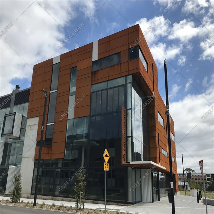 Стальной кронштейн Corten для занавески наружная настенная стальная стена
