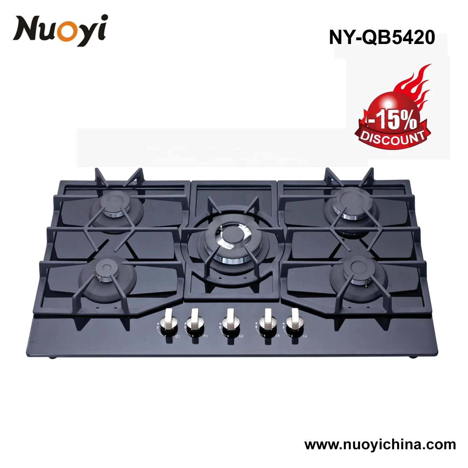 FFD/Safety Device Gas Control 5 burner model Gas Stove Hob