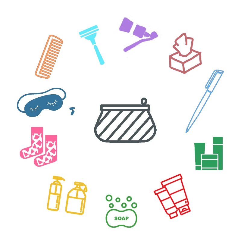 Exclusive hotel welcome kit with personalized dental and shaving amenities, ensuring a comfortable and refreshing stay for guest