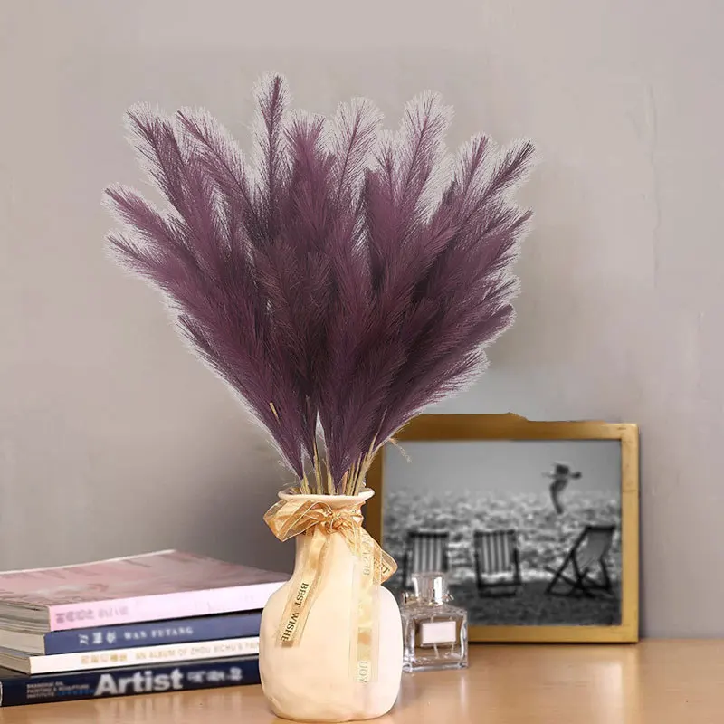 Pampas Grass Bouquet For Home Decoration Top Sell Wedding Decorative Dry Flower Long Feather Fluffy Natural Pampas Grass