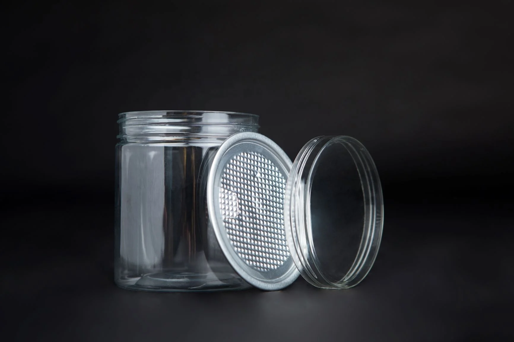 250ml Mini Transparent Round Empty Candy Plastic Jar