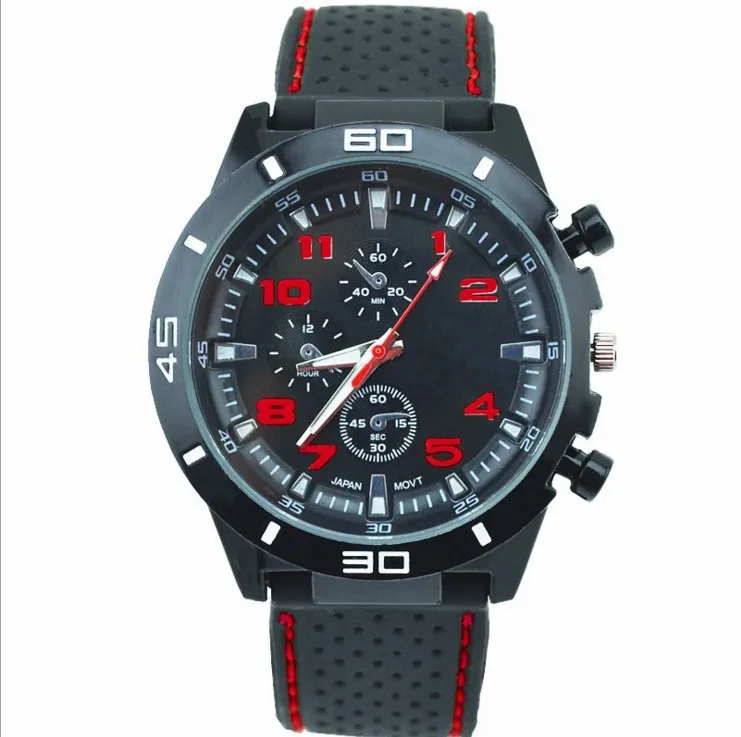 Dark Men Silicone Strap Sports Mechanical Watch Fashion Wholesale Waterproof Quartz Watch Wrist  luxury woman watch
