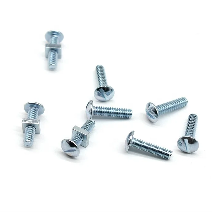 HDG zinc plated slotted raised countersunk head M6 M8 roof screw roofing bolt