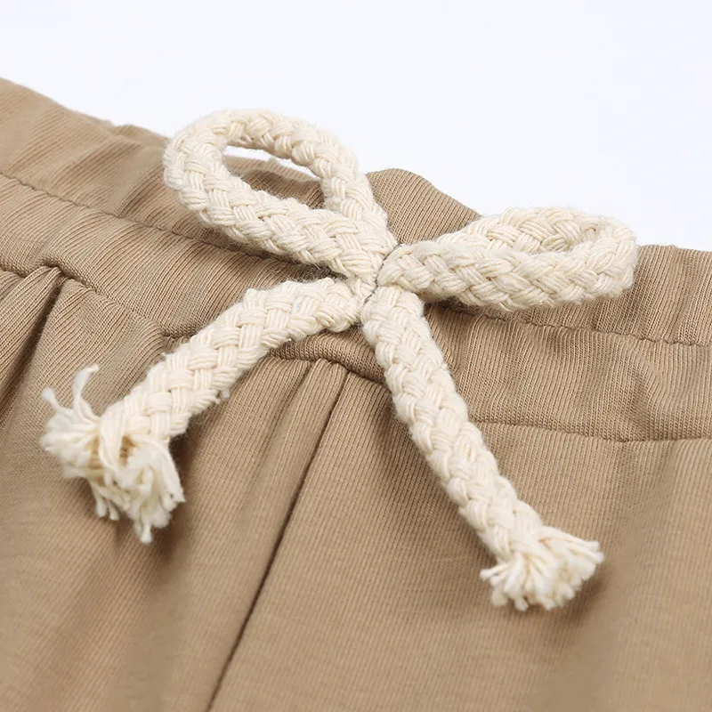 Summer Clothing Children Short Sleeve Pajamas Set Casual Lounge Tracksuit Suits Plain Blank Kids Shorts Sets