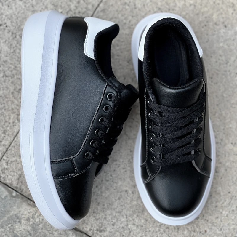 Shoes Men, trending products 2023 new arrivals Shoes Leather Custom Fashion White Sneakers for Men Women