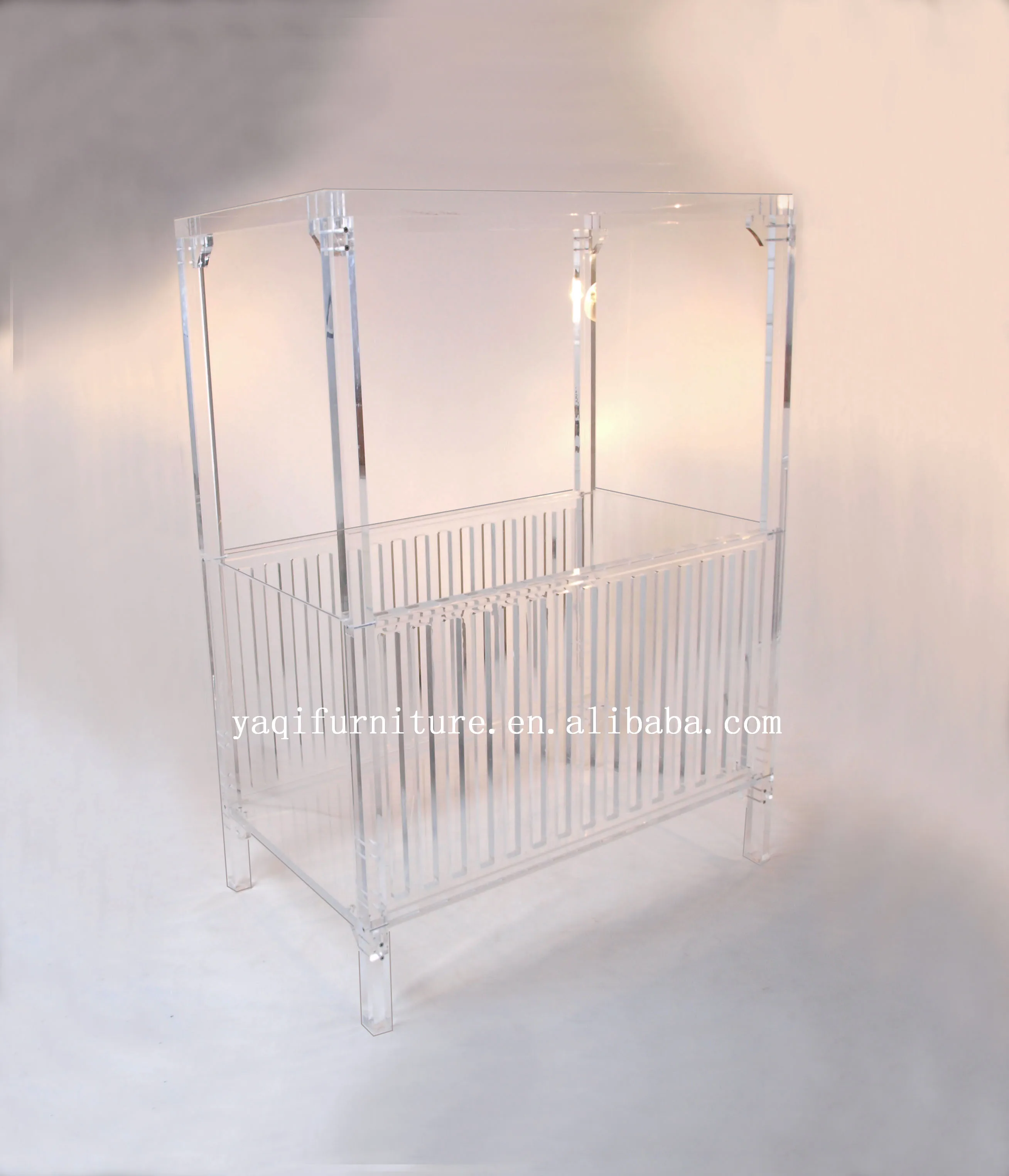 Акриловая детская кроватка, акриловая кровать, прозрачная и современная детская мебель lucite, ПММА кровать