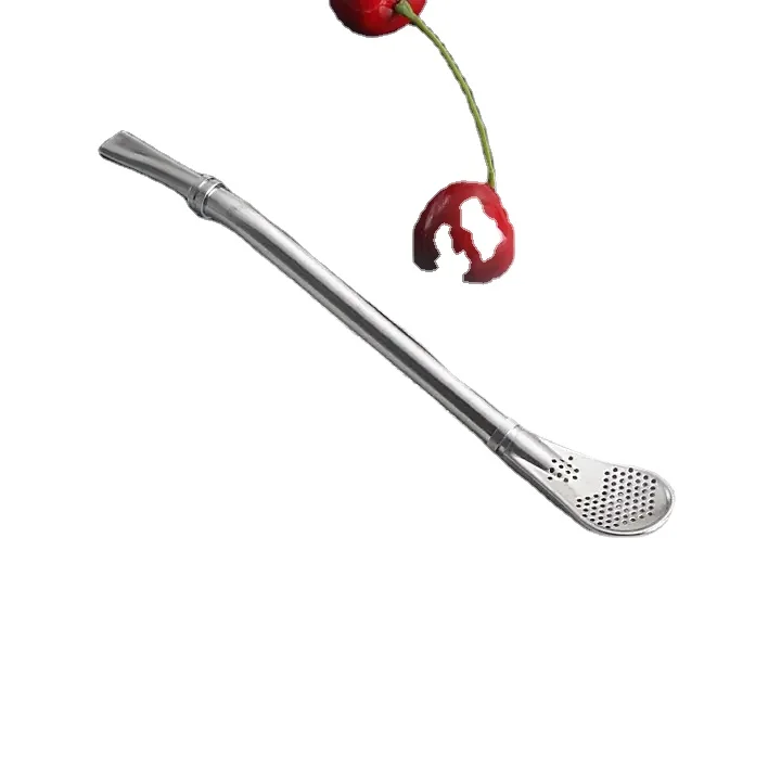 304 stainless steel cutlery set western food mate tea straw spoon