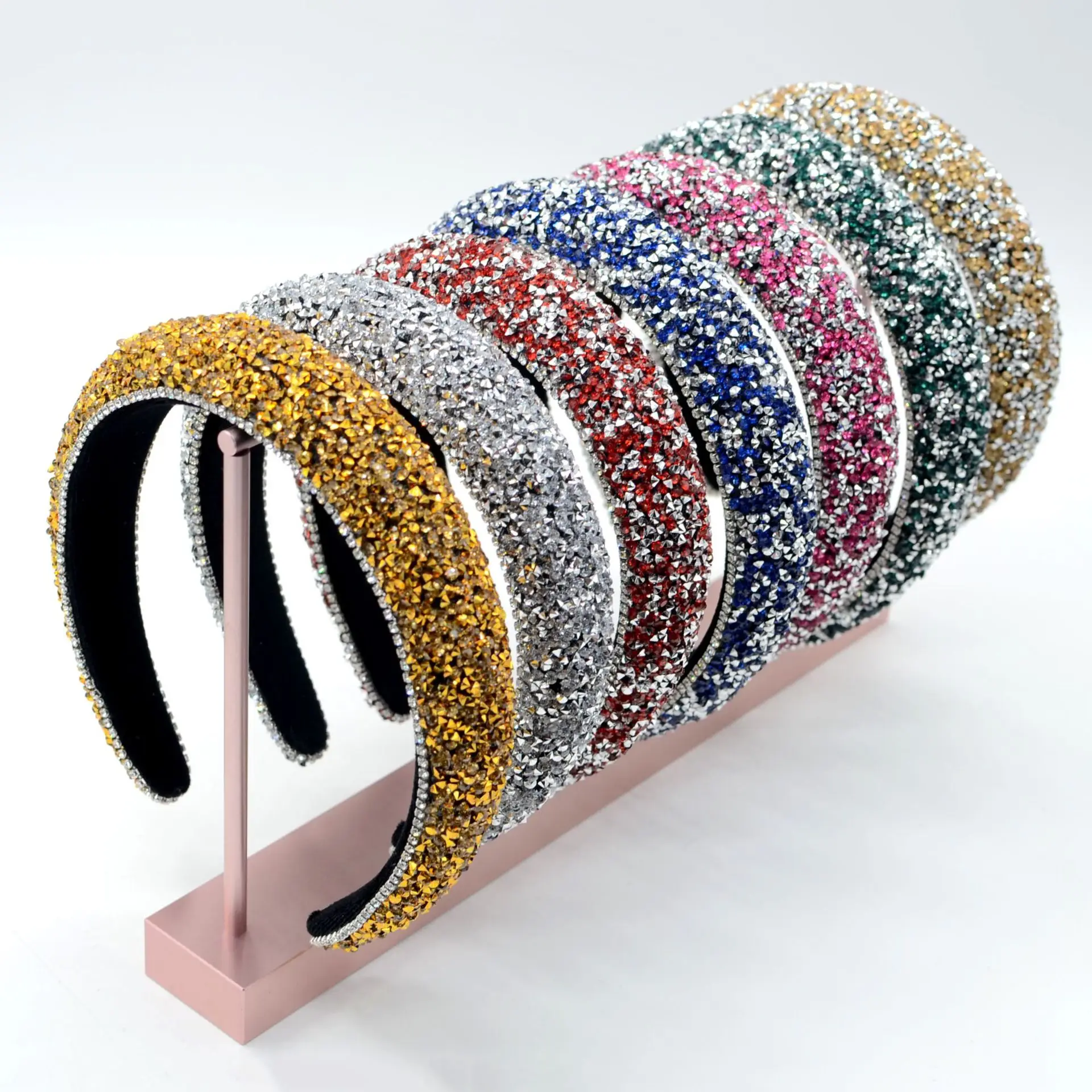 HD02 Hot-Selling Baroque Hairbands Diamonds  Headband Diamond Hair Bands.