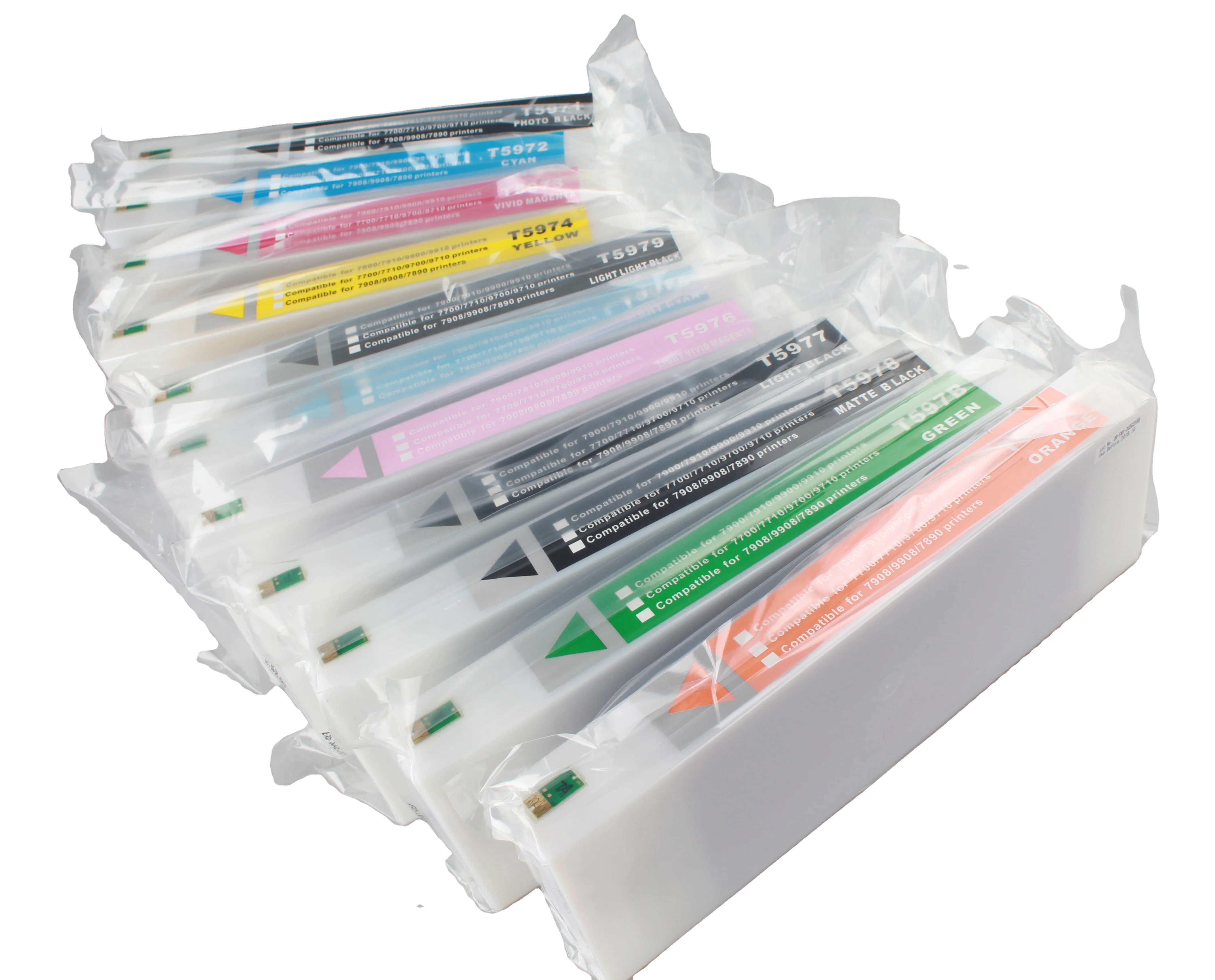 5 PCS  Compatible Ink Cartridges compatible for  7700 9700  For EPSON 9900 7900 7890 9890 ink cartridge