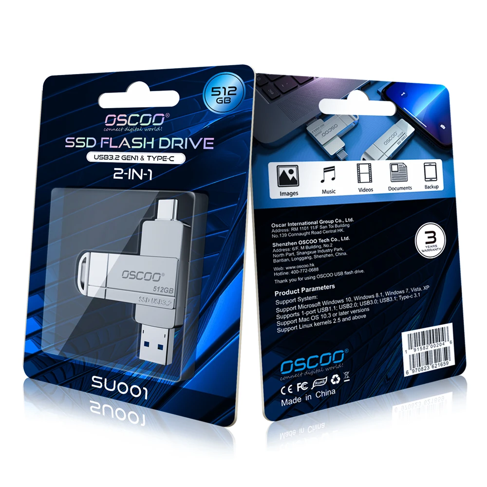 Флеш-накопитель USB 3 1/3 0 и Type-C 256 ГБ карта памяти 8 16 64 128 512