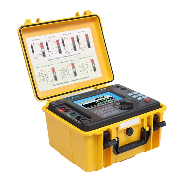 High Voltage Insulation Resistance Tester Meter with Data Storage Function 10KV 20Tohm 7mA