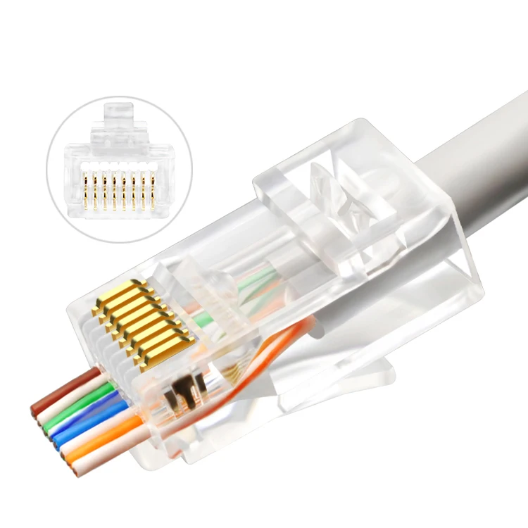 Модульный сетевой разъем 8P8C Cat5e CAT6 UTP FTP RJ45