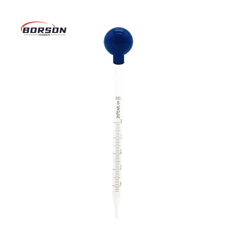 Factory rubber caps Glass medical grade silicone Droppers Silicone Teats 3ml 5ml 10ml Glass Graduated Dropper Pipettes